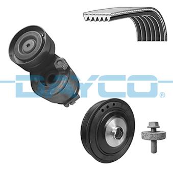 Jeu de courroies trapézoïdales à nervures DAYCO [KPV432]