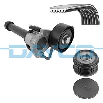 Jeu de courroies trapézoïdales à nervures DAYCO KPV516 pour AUDI TT 2.0 TFSI - 211cv