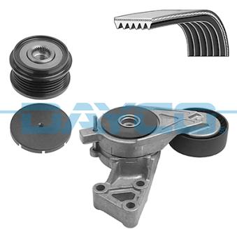 Jeu de courroies trapézoïdales à nervures DAYCO KPV574 pour VOLKSWAGEN CADDY 1.6 BiFuel - 102cv
