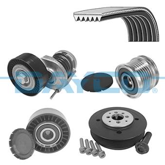 Jeu de courroies trapézoïdales à nervures DAYCO KPV581