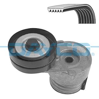 Jeu de courroies trapézoïdales à nervures DAYCO KPV584 pour OPEL COMBO 1.7 DTI 16V - 75cv