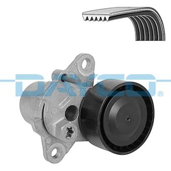 Jeu de courroies trapézoïdales à nervures DAYCO KPV765 pour CITROEN C-ELYSEE S3 quattro - 310cv