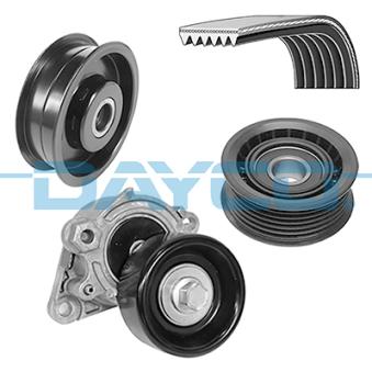 Jeu de courroies trapézoïdales à nervures DAYCO [KPV837]