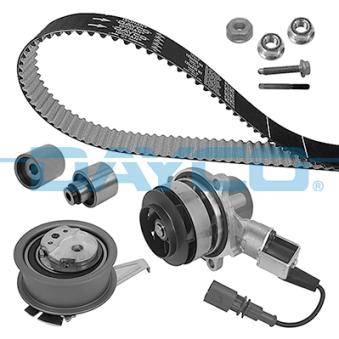 Pompe à eau + kit de courroie de distribution DAYCO KTBWP11920 pour AUDI A5 2.0 TDI - 150cv
