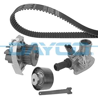 Pompe à eau + kit de courroie de distribution DAYCO KTBWP2853T2 pour FIAT BRAVO 1.4 - 90cv