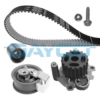 Pompe à eau + kit de courroie de distribution DAYCO KTBWP3420 pour AUDI A2 1.4 TDI - 75cv