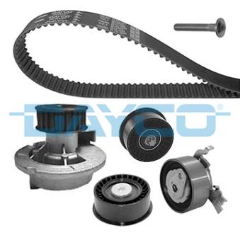 Pompe à eau + kit de courroie de distribution DAYCO KTBWP3612 pour OPEL CORSA 1.8 - 125cv