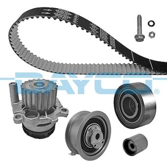Pompe à eau + kit de courroie de distribution DAYCO KTBWP4290 pour VOLKSWAGEN JETTA 1.9 TDI - 110cv