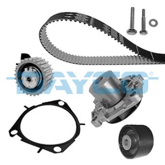 Pompe à eau + kit de courroie de distribution DAYCO KTBWP7610 pour MITSUBISHI COLT 1.6 CDTI - 120cv