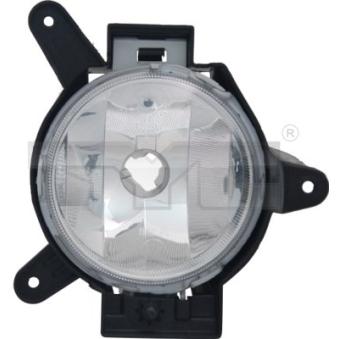Projecteur antibrouillard TYC 19-0980-01-2 pour CHEVROLET SPARK 1.0 - 68cv