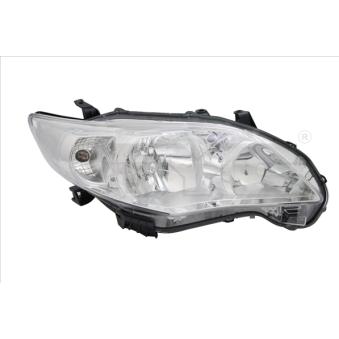 Projecteur principal TYC 20-12530-05-2 pour TOYOTA COROLLA 1.33 - 101cv