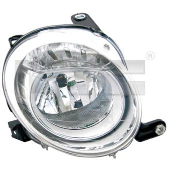 Projecteur principal TYC 20-1494-05-2 pour FIAT 500 1.3 D Multijet - 95cv