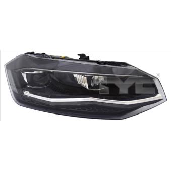Projecteur principal TYC 20-19212-06-2 pour VOLKSWAGEN POLO 1.0 TSI - 110cv