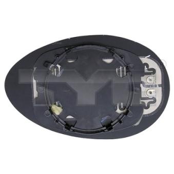 Verre de rétroviseur, rétroviseur extérieur TYC 301-0021-1 pour KIA PRO CEED 1.9 JTD - 110cv