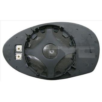 Verre de rétroviseur, rétroviseur extérieur TYC 301-0028-1 pour AUDI Q5 1.9 JTD - 101cv