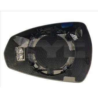 Verre de rétroviseur, rétroviseur extérieur TYC 302-0100-1 pour VOLKSWAGEN POLO 2.0 TDI - 110cv