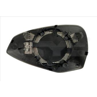 Verre de rétroviseur, rétroviseur extérieur TYC [302-0109-1]