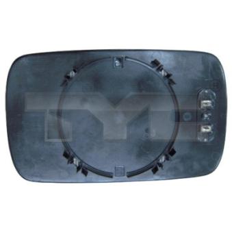 Verre de rétroviseur, rétroviseur extérieur TYC 303-0004-1 pour BMW Série 5 540 i - 286cv