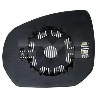 Verre de rétroviseur, rétroviseur extérieur TYC [305-0124-1]