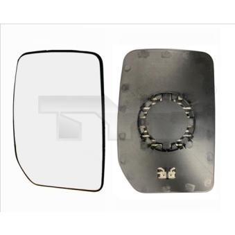 Verre de rétroviseur, rétroviseur extérieur TYC [310-0088-1]