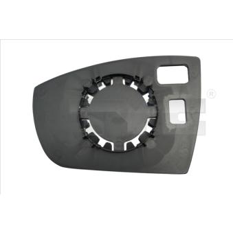 Verre de rétroviseur, rétroviseur extérieur TYC OEM 1707215