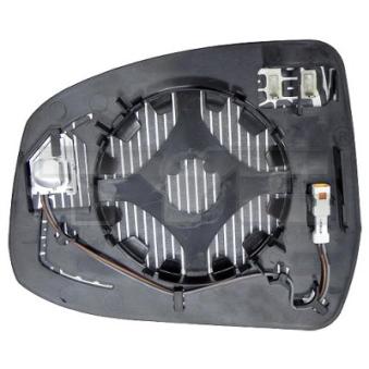 Verre de rétroviseur, rétroviseur extérieur TYC 310-0198-1 pour VOLKSWAGEN TOURAN 1.6 - 125cv