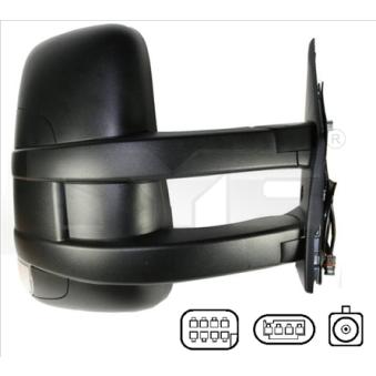 Rétroviseur extérieur TYC OEM 000003801929