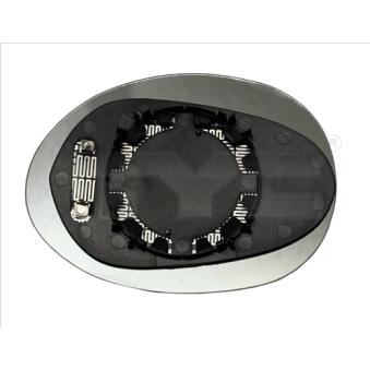 Verre de rétroviseur, rétroviseur extérieur TYC 322-0010-1 pour FORD FOCUS One First - 75ch