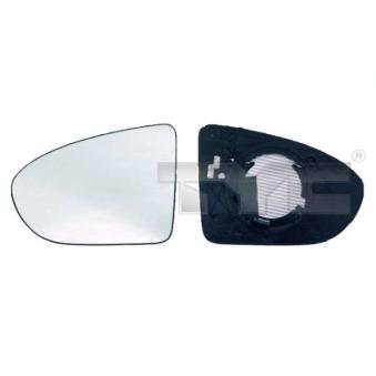 Verre de rétroviseur, rétroviseur extérieur TYC [324-0029-1]