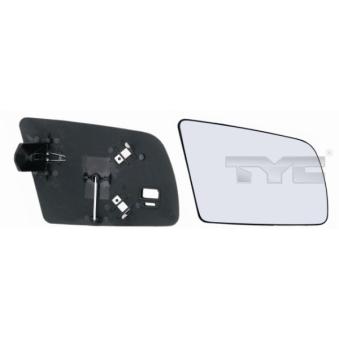 Verre de rétroviseur, rétroviseur extérieur TYC 325-0036-1