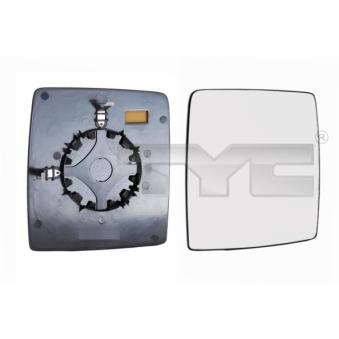 Verre de rétroviseur, rétroviseur extérieur TYC 325-0058-1 pour OPEL COMBO 1.3 CDTI 16V - 69cv