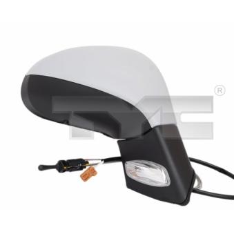 Rétroviseur extérieur TYC 326-0086 pour PEUGEOT 207 1.6 HDI - 109cv