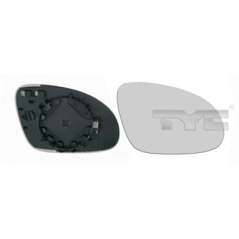 Verre de rétroviseur, rétroviseur extérieur TYC [337-0094-1]