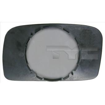 Verre de rétroviseur, rétroviseur extérieur TYC 337-0100-1