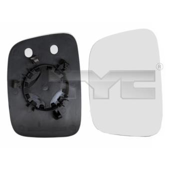 Verre de rétroviseur, rétroviseur extérieur TYC 337-0146-1 pour SKODA FABIA 1.6 - 110cv
