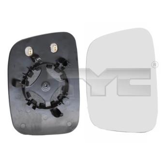 Verre de rétroviseur, rétroviseur extérieur TYC 337-0148-1 pour SKODA FABIA 1.6 - 110cv