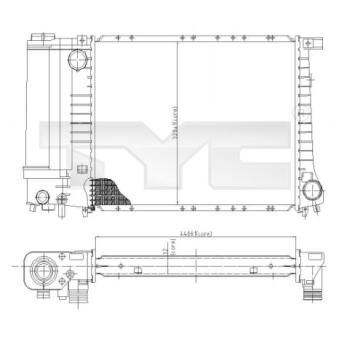 Radiateur, refroidissement du moteur TYC OEM 17111719302