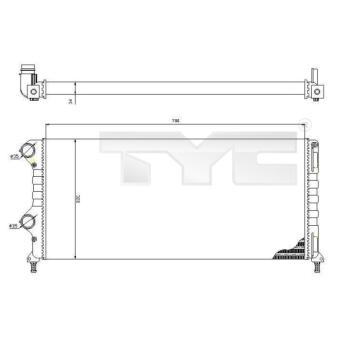 Radiateur, refroidissement du moteur TYC OEM 46807378 Radiateur, refroidissement du moteur TYC OEM 46807378