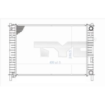 Radiateur, refroidissement du moteur TYC OEM 1141491