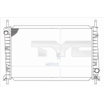 Radiateur, refroidissement du moteur TYC OEM 7358425