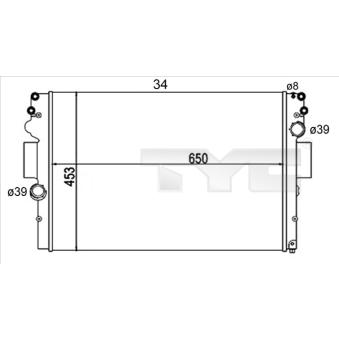 Radiateur, refroidissement du moteur TYC OEM 504045489 Radiateur, refroidissement du moteur TYC OEM 504045489