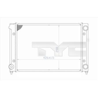 Radiateur, refroidissement du moteur TYC OEM 353121253AA