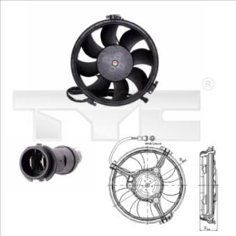 Ventilateur, refroidissement du moteur TYC 802-0005
