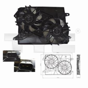 Ventilateur, refroidissement du moteur TYC 804-0001