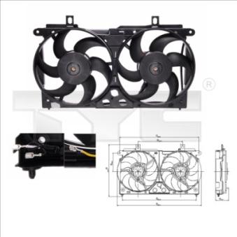 Ventilateur, refroidissement du moteur TYC OEM 125369 Ventilateur, refroidissement du moteur TYC OEM 125369