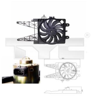 Ventilateur, refroidissement du moteur TYC OEM 0000046524605 Ventilateur, refroidissement du moteur TYC OEM 0000046524605