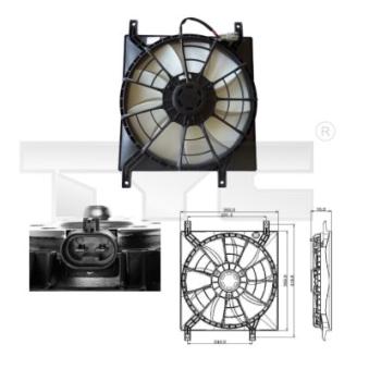 Ventilateur, refroidissement du moteur TYC [809-0015]