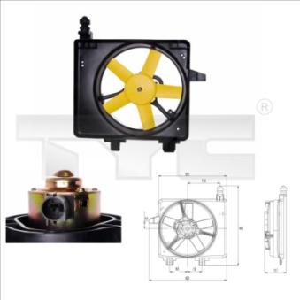 Ventilateur, refroidissement du moteur TYC [810-0031]