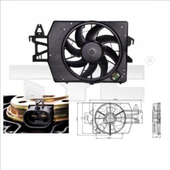 Ventilateur, refroidissement du moteur TYC OEM 1028322