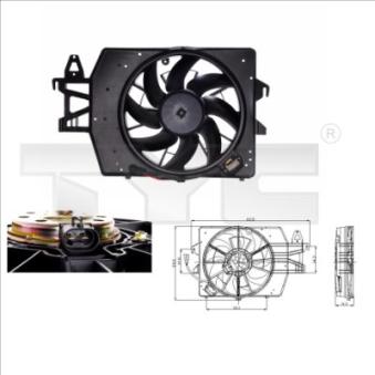 Ventilateur, refroidissement du moteur TYC OEM 1056962 Ventilateur, refroidissement du moteur TYC OEM 1056962